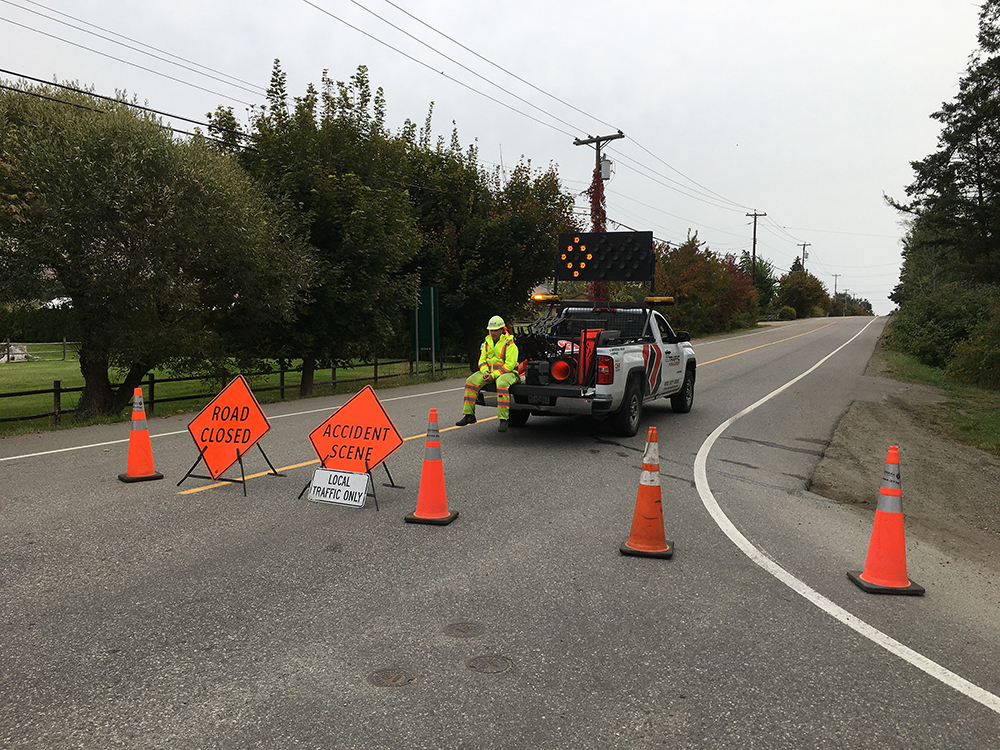 A travel advisory is in effect for Coldstream between Aberdeen and Kalamalka roads because of a police incident.