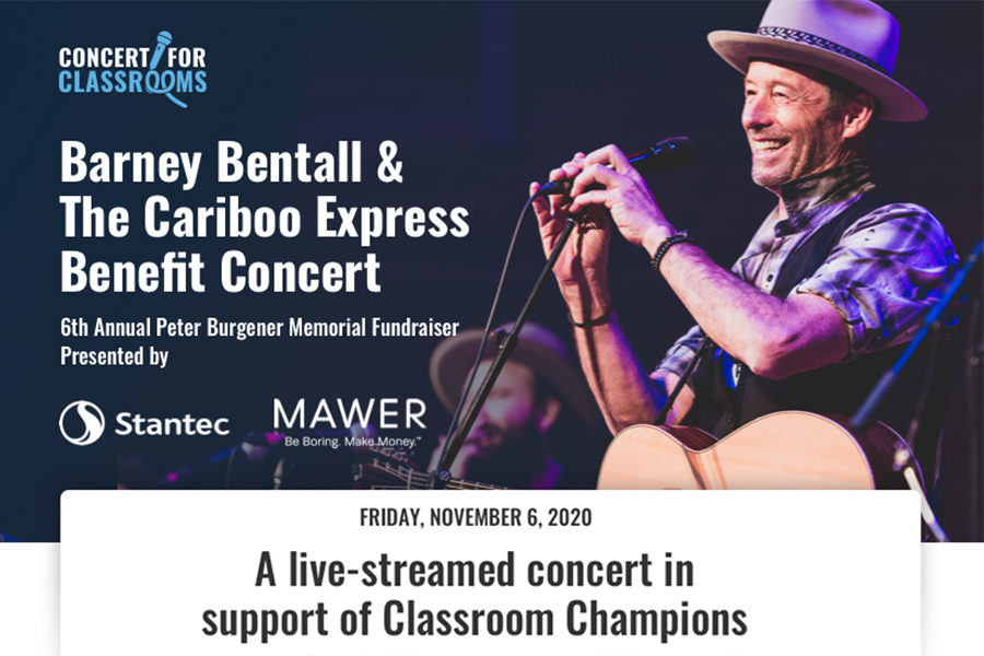 Global Calgary, Global News Radio 770 CHQR and Global Edmonton support: Concert for Classrooms with Barney Bentall & The Cariboo Express and Friends - image