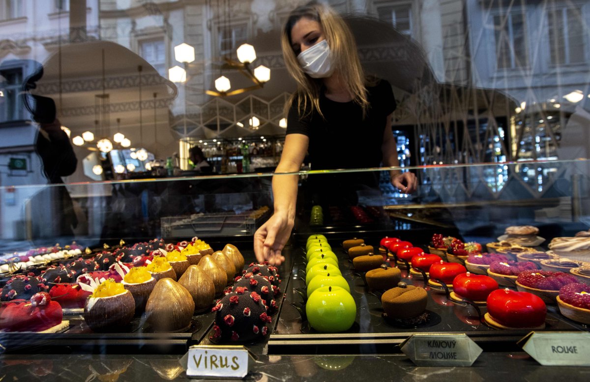 Coronavirus confectionary? Prague cafe aims to bolster business with