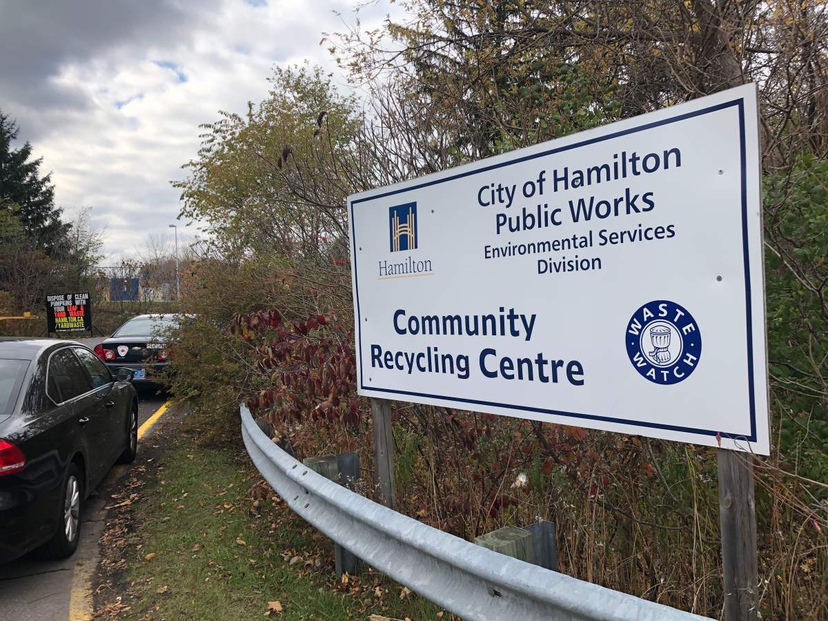 Hamilton community recycling centres were closed temporarily Oct. 31 due to an 'operational' issue involving funding.