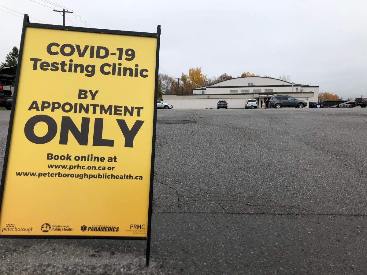 COVID-19 testing is now at the Northcrest Arena in Peterborough.