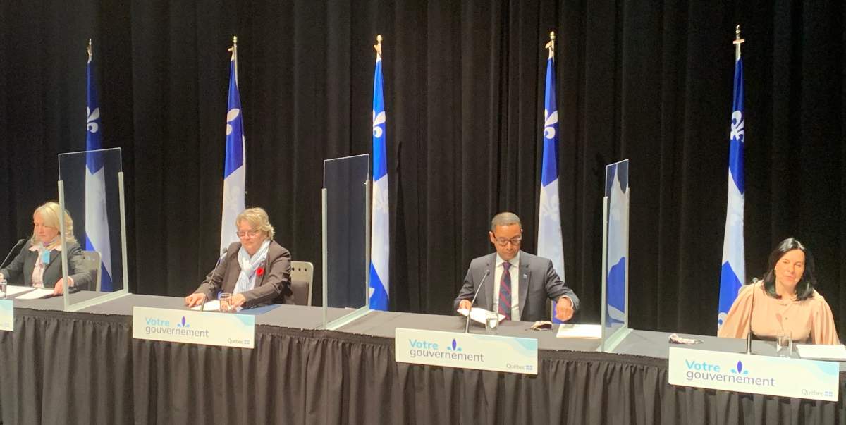 Montreal and Quebec officials unveiled their new emergency winter measures during a press conference on Thursday October 29, 2020.