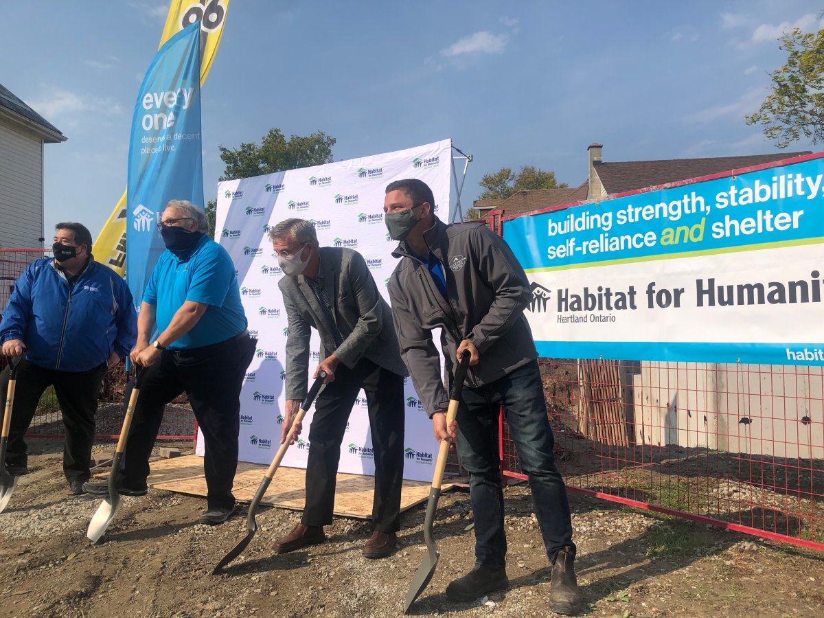 Habitat for Humanity Heartland Ontario breaks ground on new homes in St Thomas.