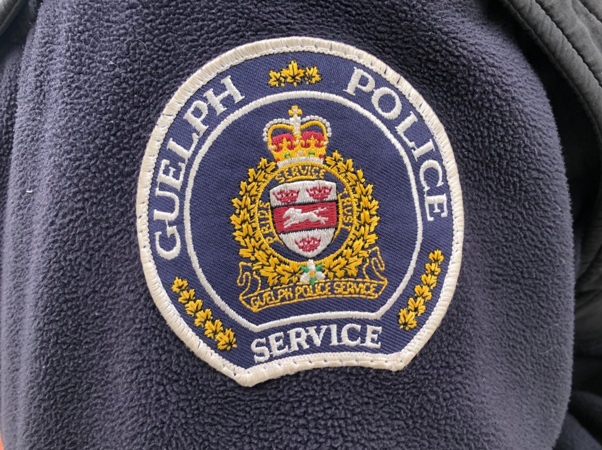 Guelph police say a woman confronted a burglar in her home on Monday.