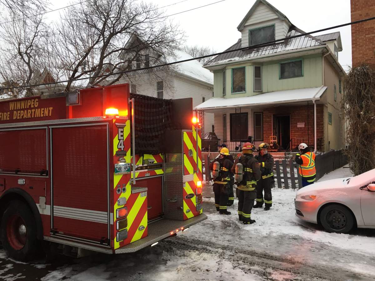 WFPS crews arrived to a blaze on Langside Street early Tuesday evening.