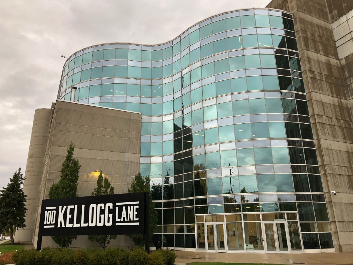 On Tuesday afternoon, police say two men entered a business at 100 Kellogg Lane, an entertainment complex located in London's Old East Village, and allegedly attempted to sell stolen trading cards.