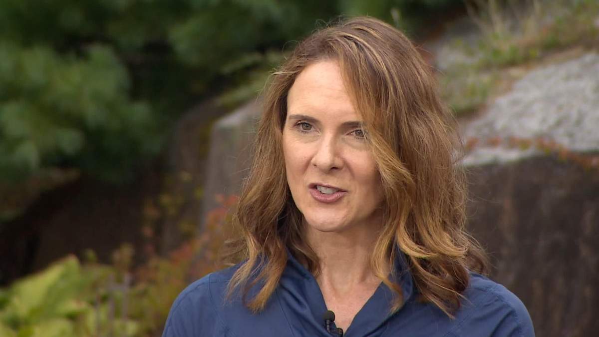 Jenny Kierstead speaks with Global News about compassion and healing on Sept. 25, 2020 in Halifax. Her older sister, Lisa McCully, was one of 22 people killed in a mass shooting in April.