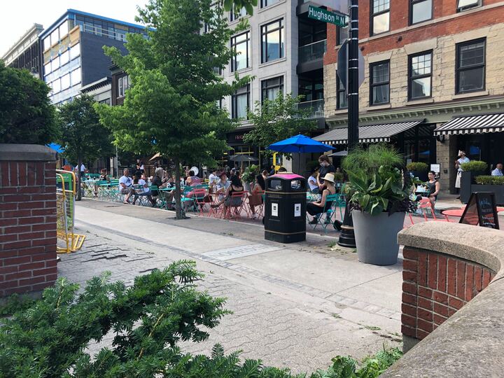 King William Street has been the site of one of Hamilton's popular outdoor dining districts during the pandemic.
