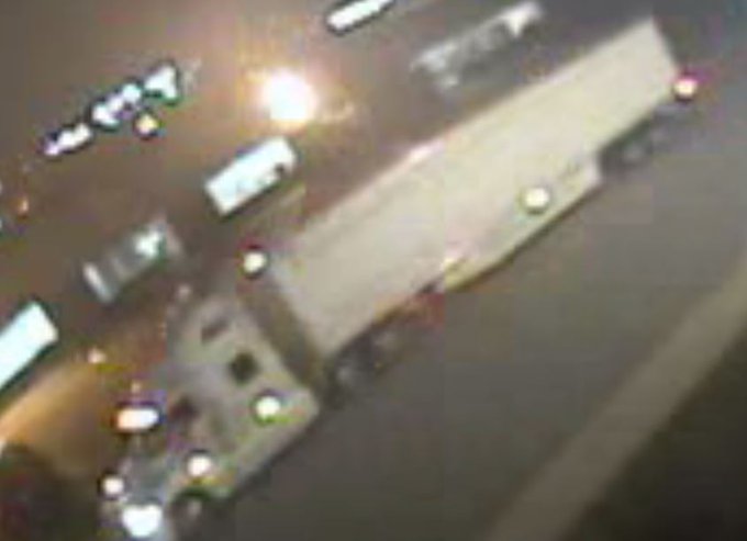 Police say it is likely the truck driver did not realize they had struck a pedestrian, who had already fallen.