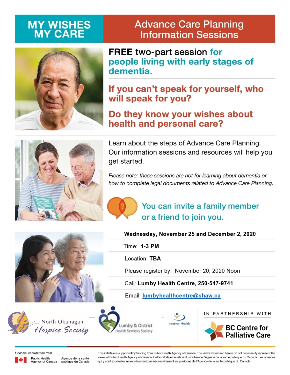 My Wishes, My Care: Advance Care Planning Information Sessions - image