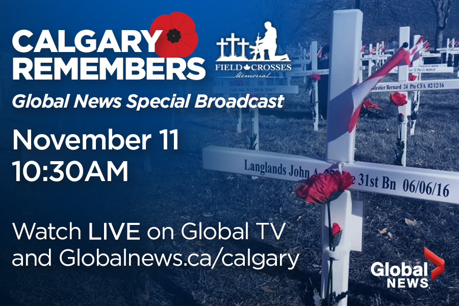 CALGARY REMEMBERS- Field of Crosses Live Broadcast on Global Calgary - image