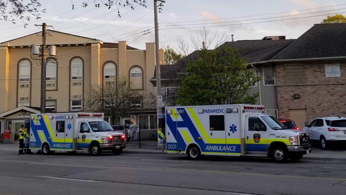 The City of Hamilton removed 52 residents from the Rosslyn retirement home on May 15, 2020 after declaring an outbreak at the facility. Will Erskine / Global News.