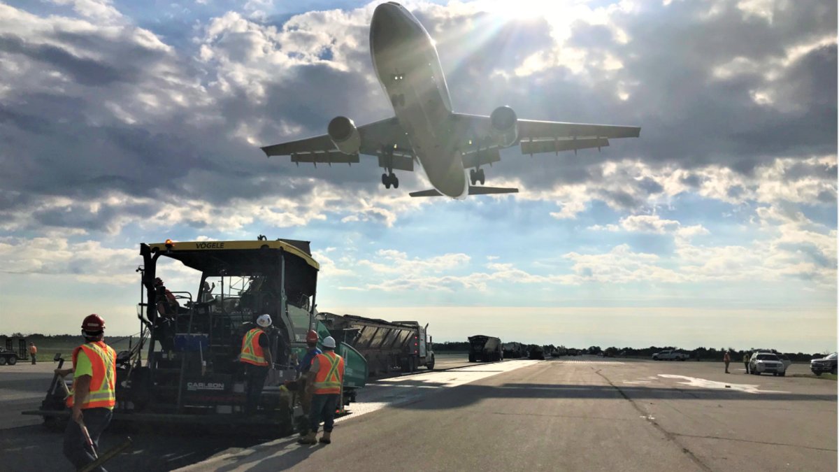 Staff at Hamilton International Airport say recent runway upgrades were completed in stages to allow for 24/7 operations to continue during construction.