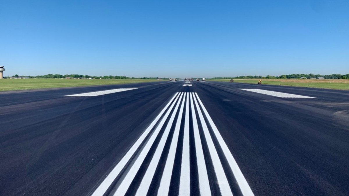 A rehabilitated runway at John C. Munro Hamilton International Airport is part of a  $38.89 million modernization project.