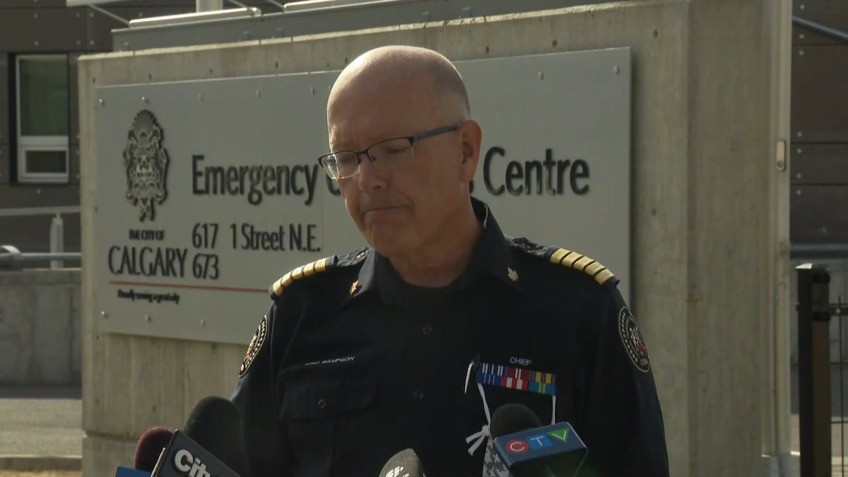 CEMA Chief Tom Sampson announces his retirement in front of the Emergency Operations Centre on Oct. 7, 2020.