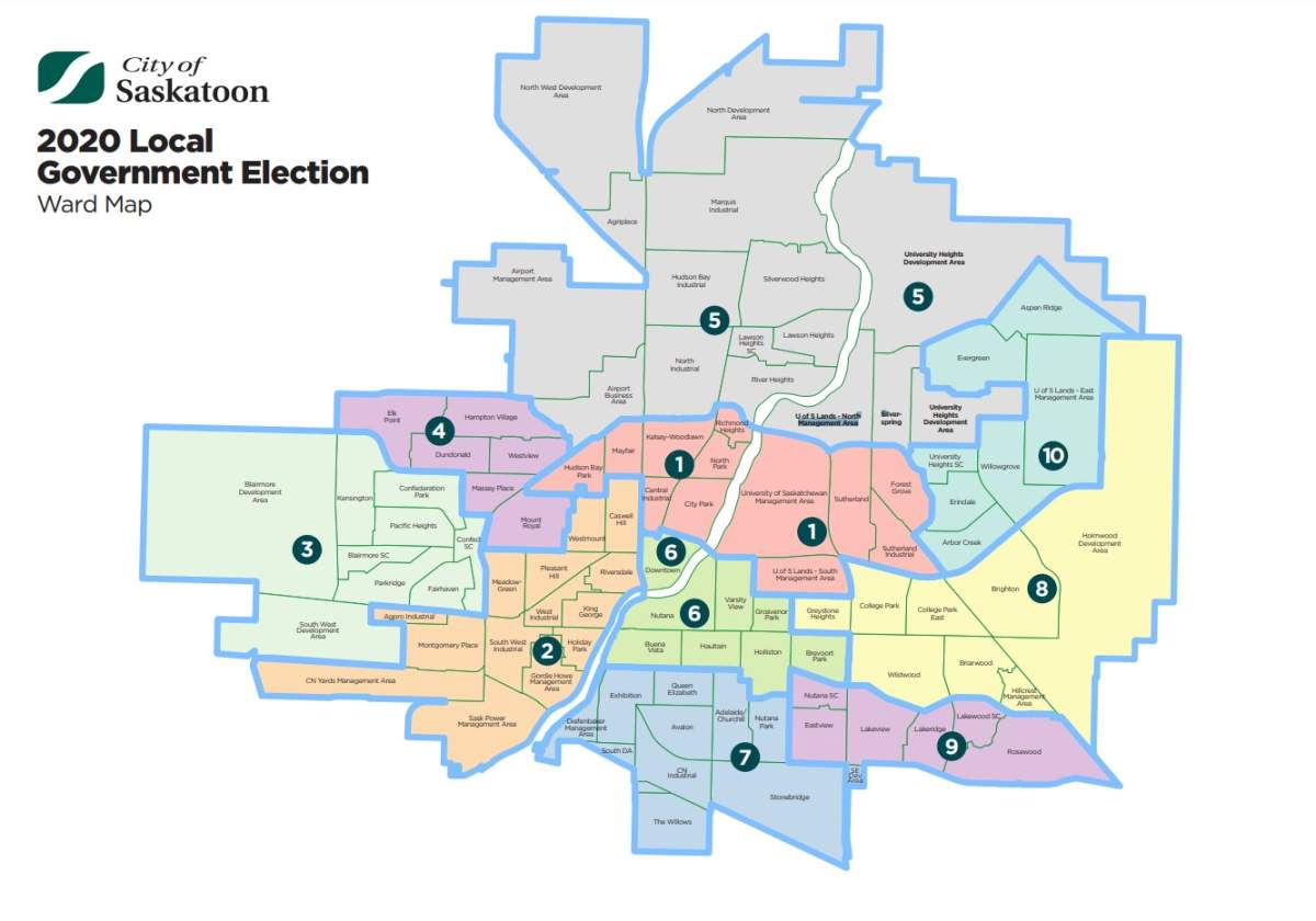 Residents in each ward in Saskatoon will elect a councillor to represent them for four years, along with voting for mayor.