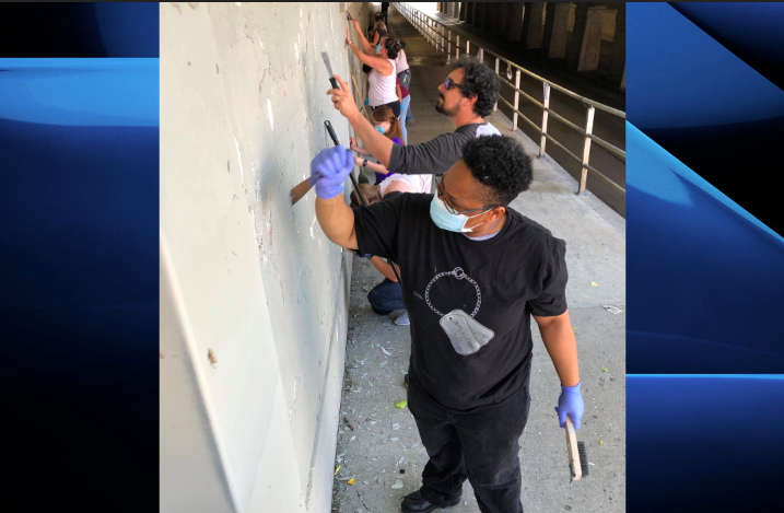 The Connections in Chaos project will soon unveil a mural on the walls of the Richmond Street Underpass.