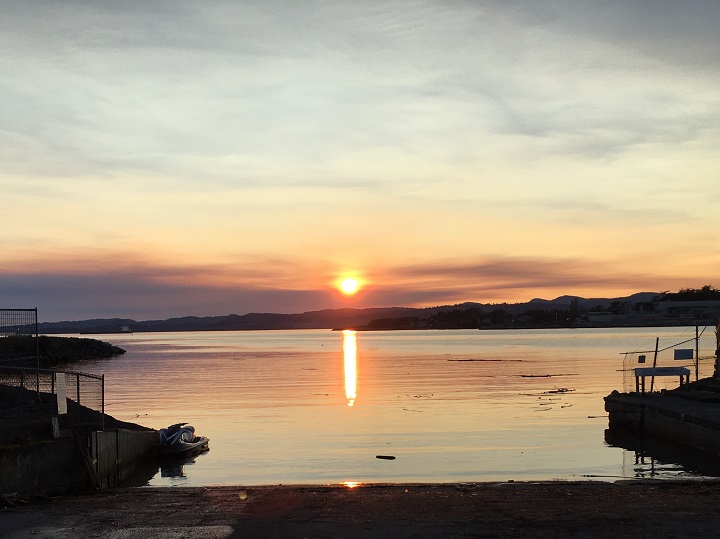 Sunset over Victoria’s James Bay.