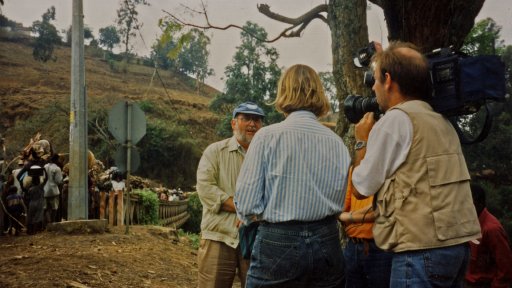 Trevor Page pictured in Rwanda, 1994