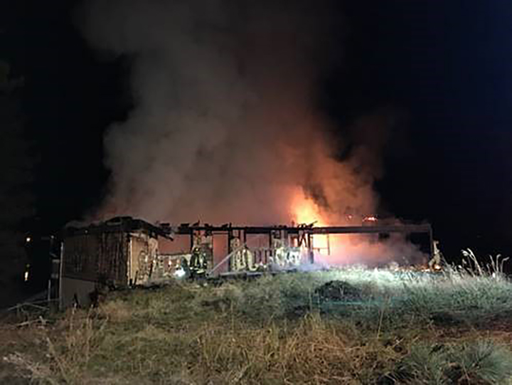 West Kelowna Fire Rescue says no one was living in the home along the 2700 block of Shannon Lake Road.