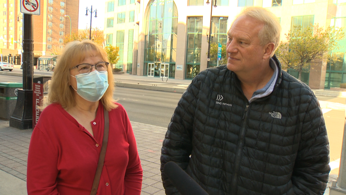 Rod and Viola Giesbrecht are two of several Winnipeggers that paid a visit to the Bay’s downtown location following the announcement that it would indeed be closing in February.