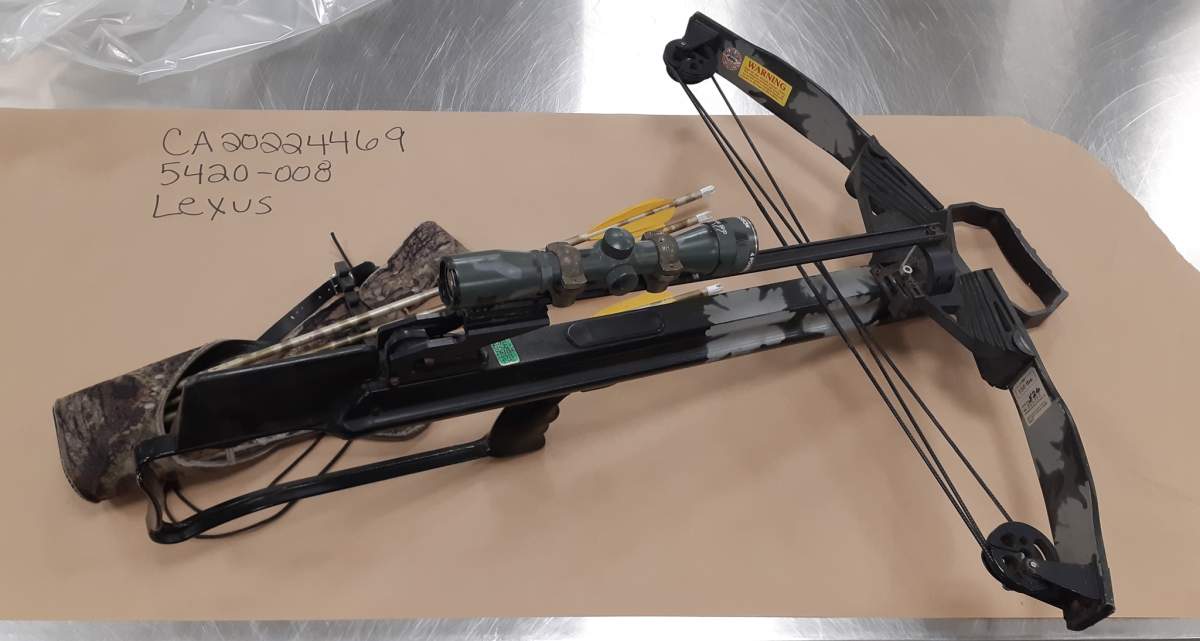 A crossbow is among the stolen items Calgary police hope to return to their rightful owners.
