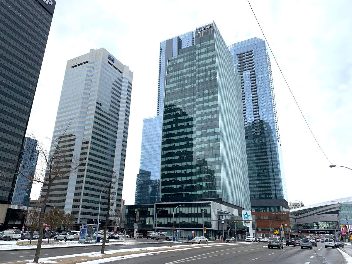 The Edmonton Tower Tuesday, Oct. 20, 2020.