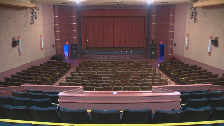 The auditorium at the Garneau Theatre.