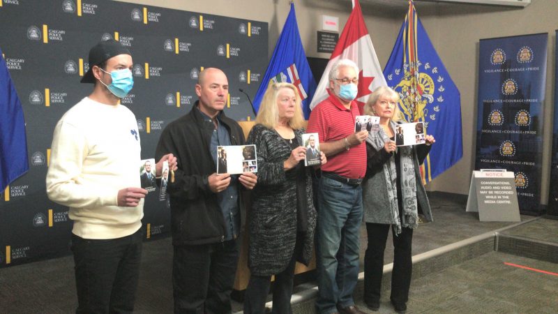 The family of Matthew David Maniago plead for help from the public at a news conference on Oct. 15, 2020.