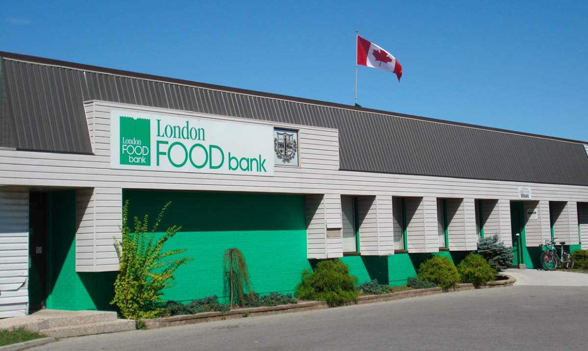 The London Food Bank's Leathorne Street warehouse.