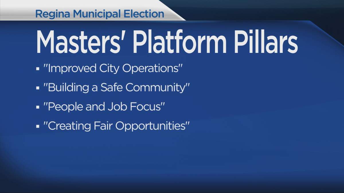 A look at the “pillars” making up foundation of Regina Mayoral hopeful Sandra Masters campaign platform.