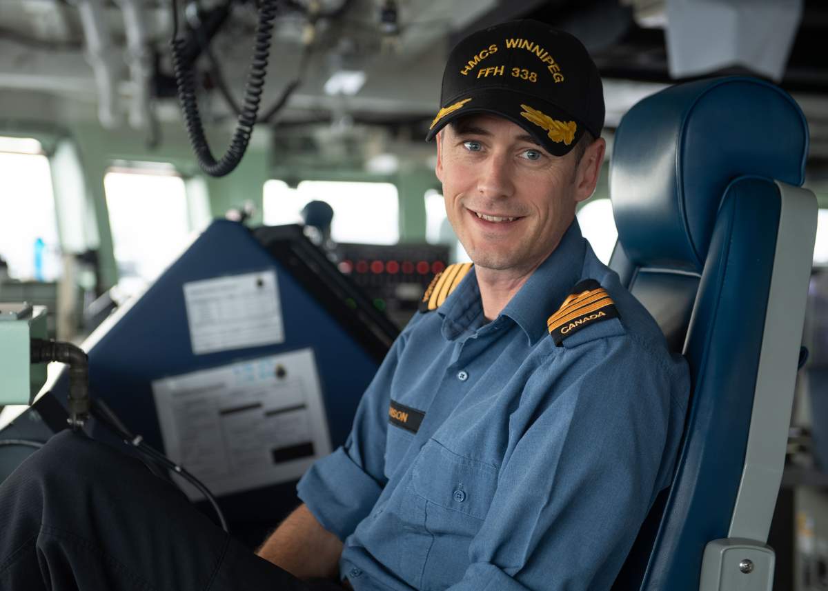 Mike Stefanson, Commander of the HMCS Winnipeg.