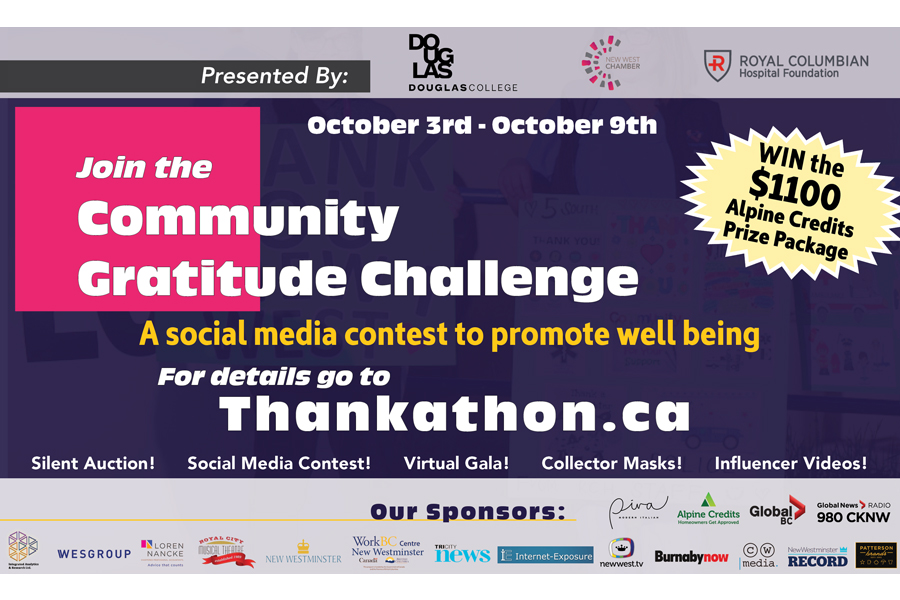 Global BC & 980 CKNW supports New West Chamber: Thankathon 2020 – A Community Gratitude Challenge - image