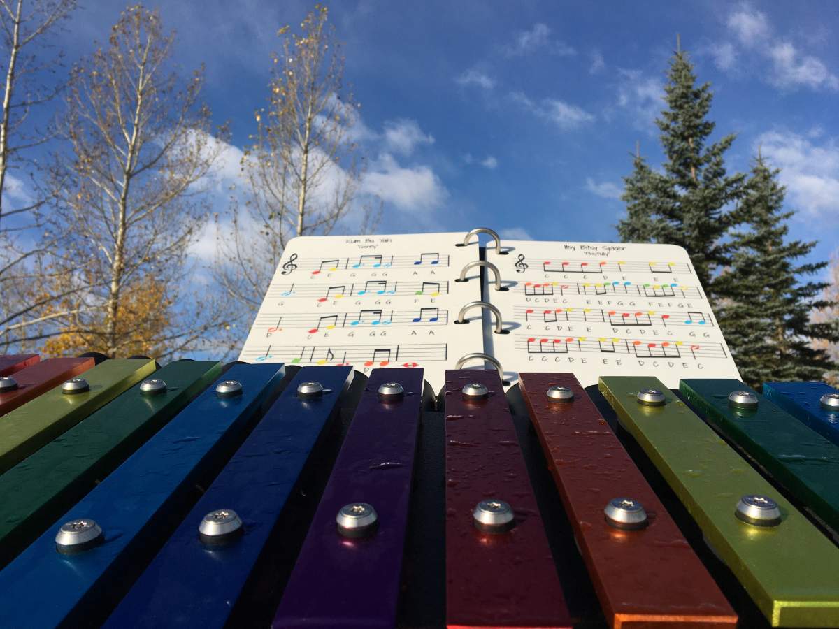 Instruments in the garden.