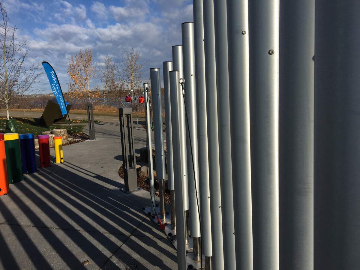 Interactive instruments to play.