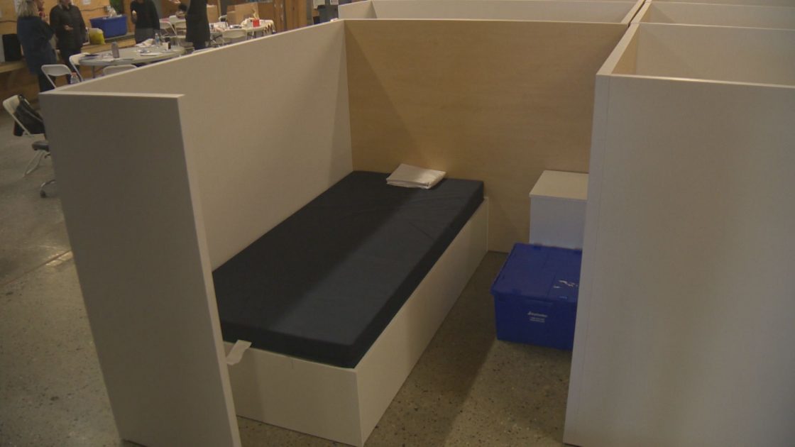 The temporary shelter on Doyle Ave. in Kelowna will stay open until the end of September. 