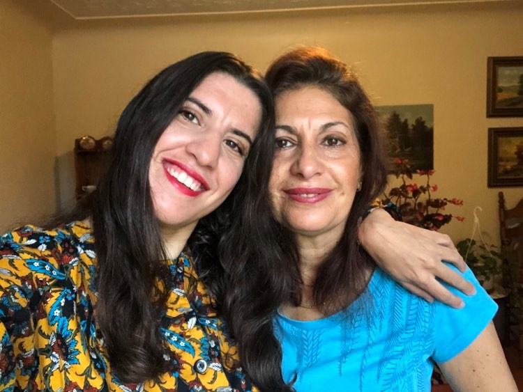 Sheri and her mom on October 14, 2020