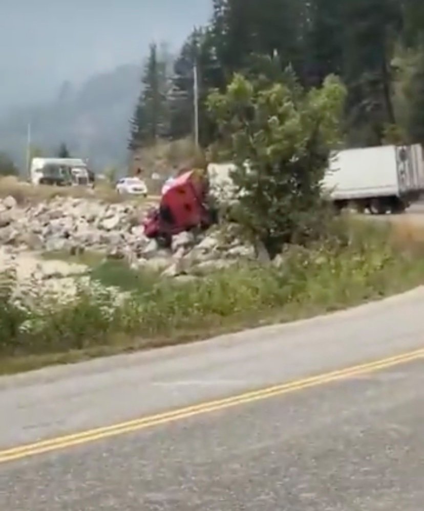 Two Okanagan seniors died in a double fatal head-on collision on Highway 97A south of Sicamous, B.C., on Tuesday. 