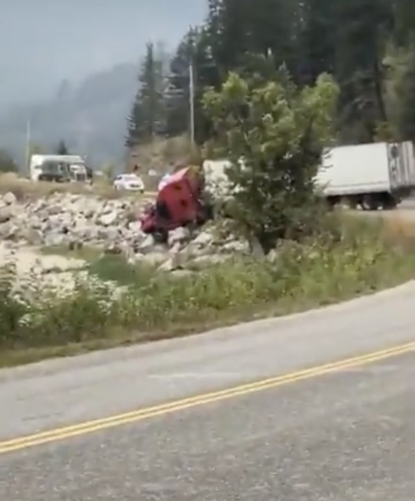 A serious motor vehicle incident south of Sicamous has shut down Highway 97A.