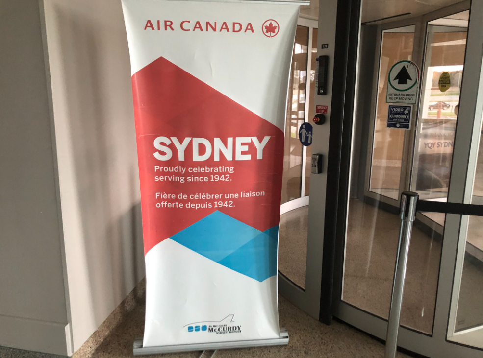 Air Canada’s route from Sydney to Halifax is cancelled for November.