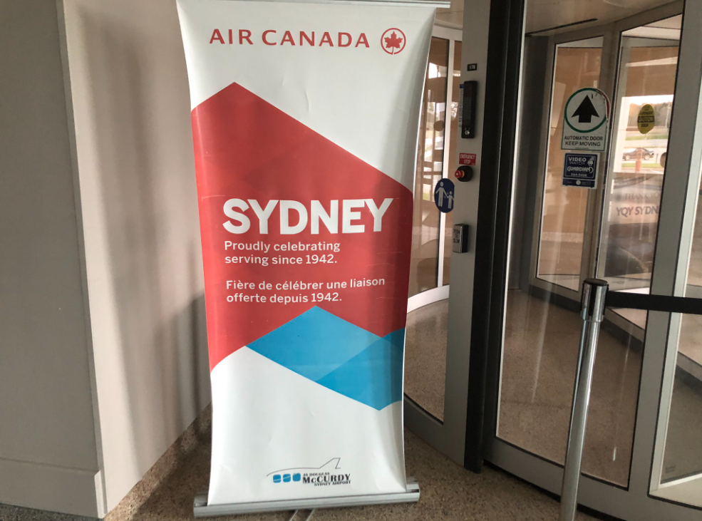 Air Canada’s route from Sydney to Halifax was cancelled for November.