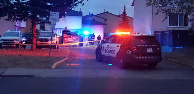 Edmonton police were investigating a suspicious death in west Edmonton Saturday. 