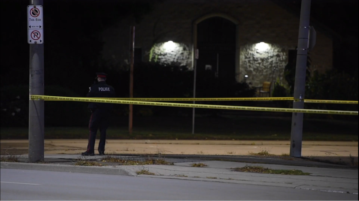 Hamilton police on scene investigating a fatal stabbing at an address near Haddon Avenue and Main Street West on Thursday, Oct. 1, 2020.