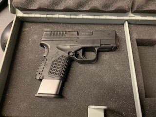 Peterborough Police Chief Scott Gilbert posted this photo on Thursday of an "illegal loaded gun," which he says was seized following the foot pursuit. 