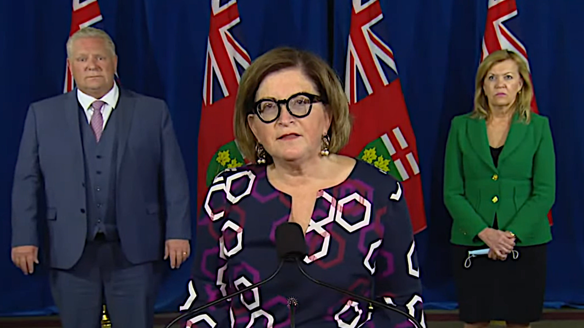 Dr. Barbara Yaffe told reporters during an update at Queens Park on Wednesday Oct. 14, 2020 that the outbreak at the gym was "concerning" and that she has reached out to the province's medical team for potential changes.