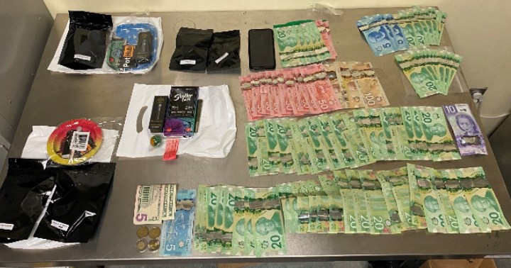 Officers say they seized drugs and cash following three separate incidents on Friday night.
