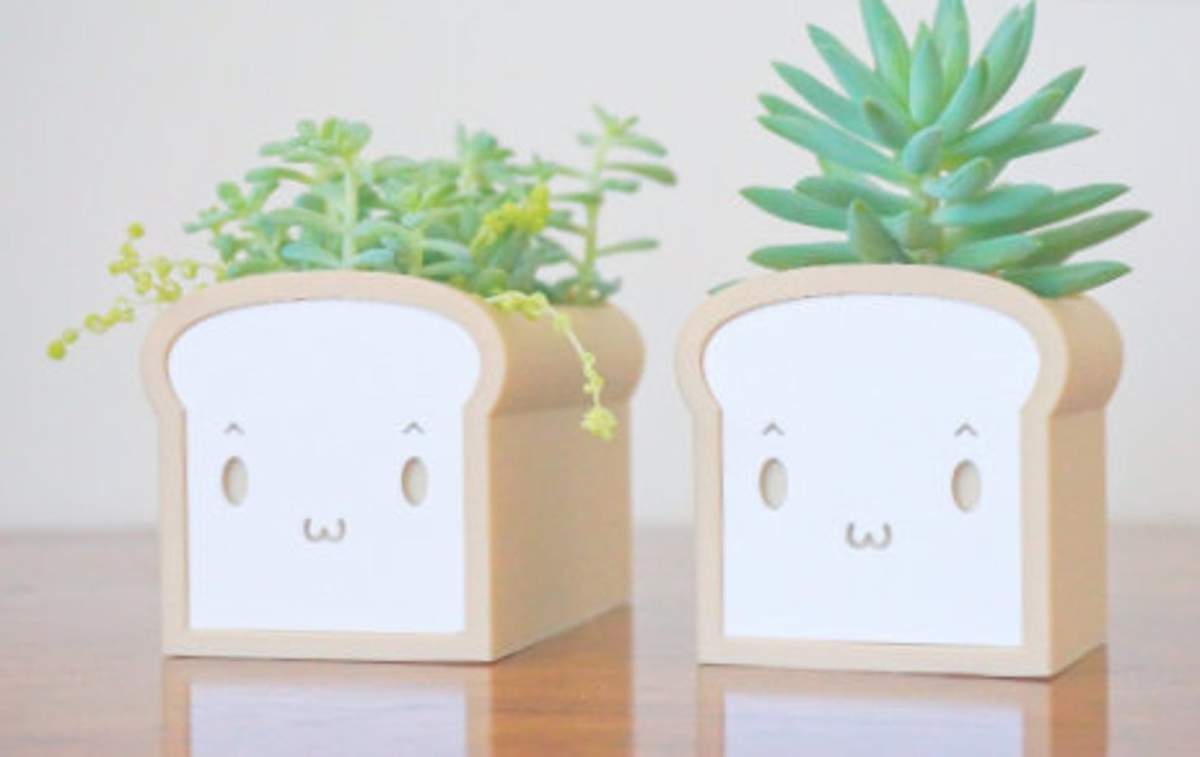 OwO Bread Planter Pot, $19, available at Etsy Canada
