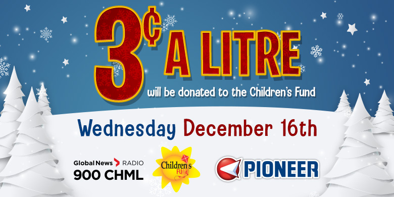 CHML Children’s Fund x Pioneer 3 Cent-A-Litre Day - image