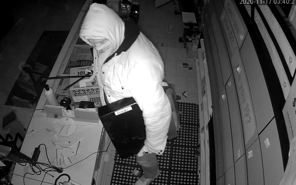 The male suspect in the break and enter.