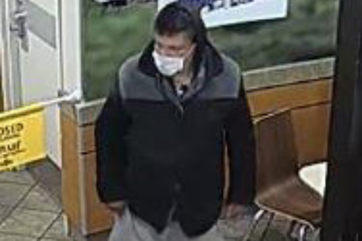 Lethbridge police are seeking public assistance to identify a man wanted in connection with an assault on a Tim Hortons employee.
